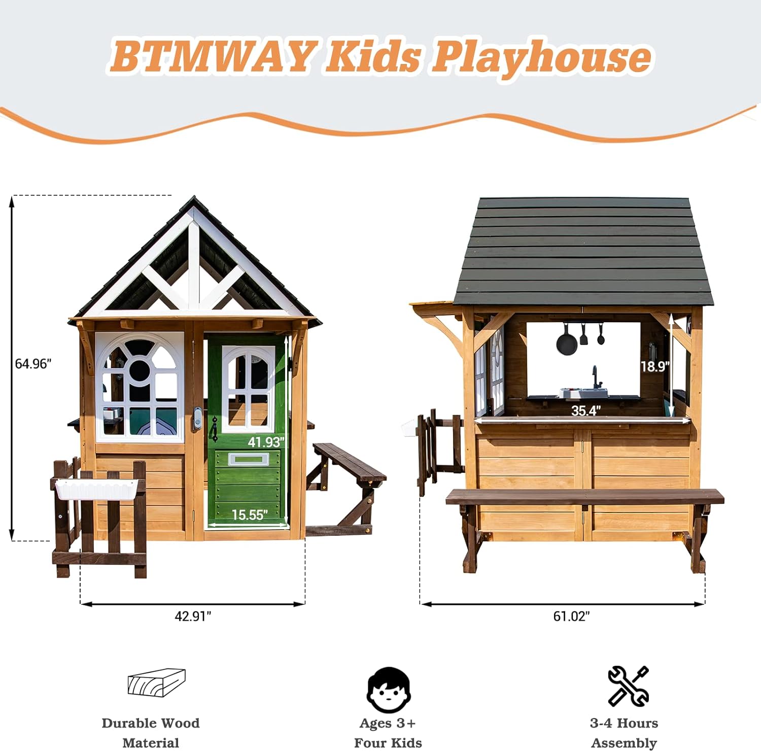 Kids Playhouse Outdoor Cedar G - đánh giá và giá Kids.Outdoor Utensils
