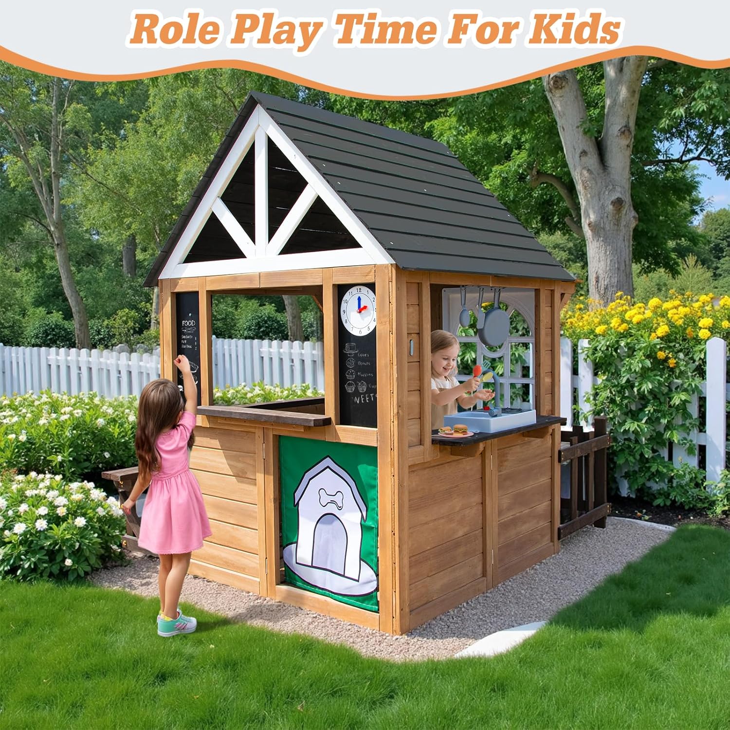 Kids Playhouse Outdoor Cedar G - đánh giá và giá Kids.Outdoor Utensils