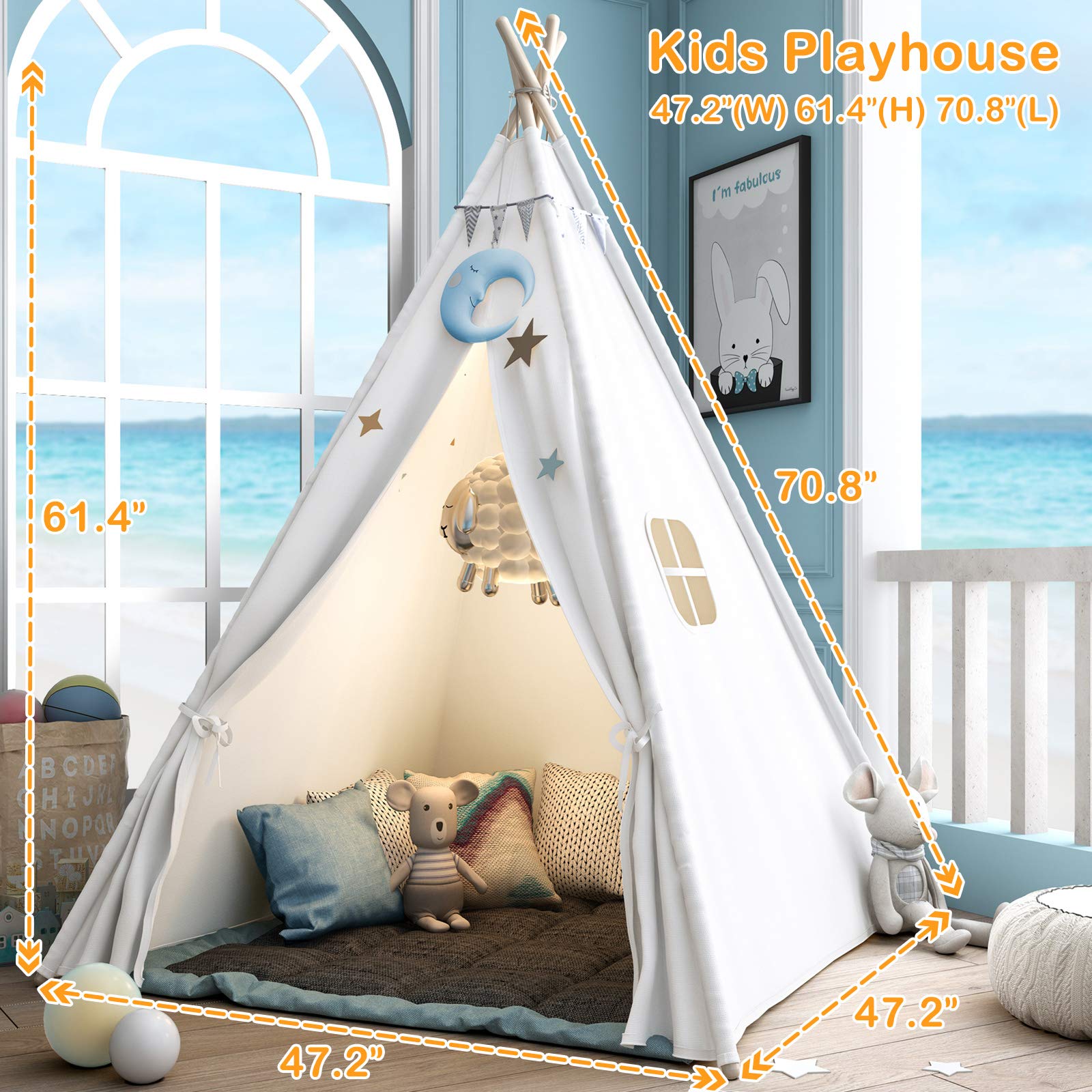 Children's Tent | Baby Playhou - đánh giá và giá Kids Outdoor Cubby House
